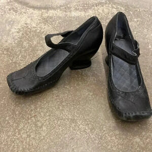 Indigo leather  mary jane